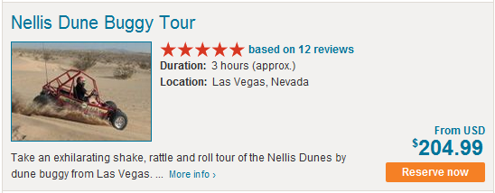 Nellis Dune Buggy Tour