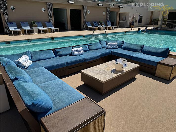 poolside booth