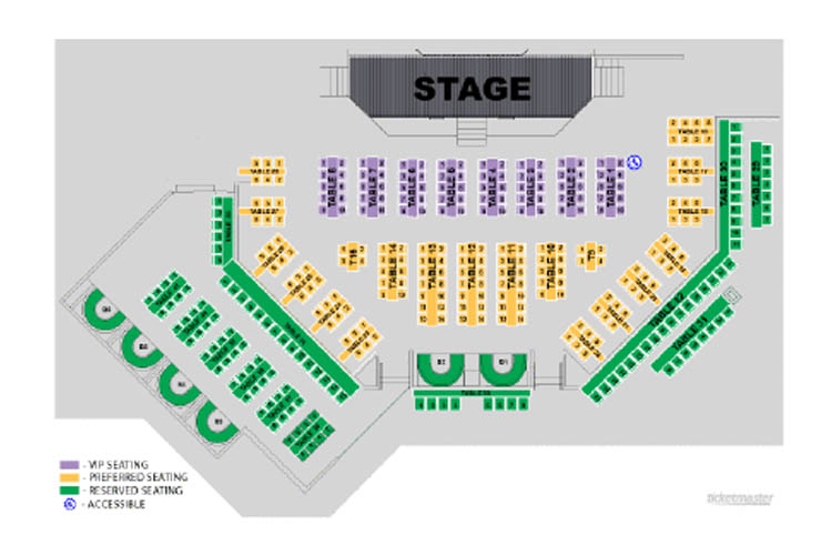 Louis Anderson Show Seating Chart