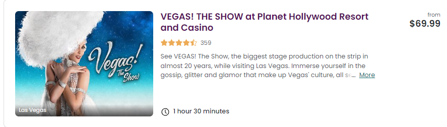 Vegas The Show shuttle deal