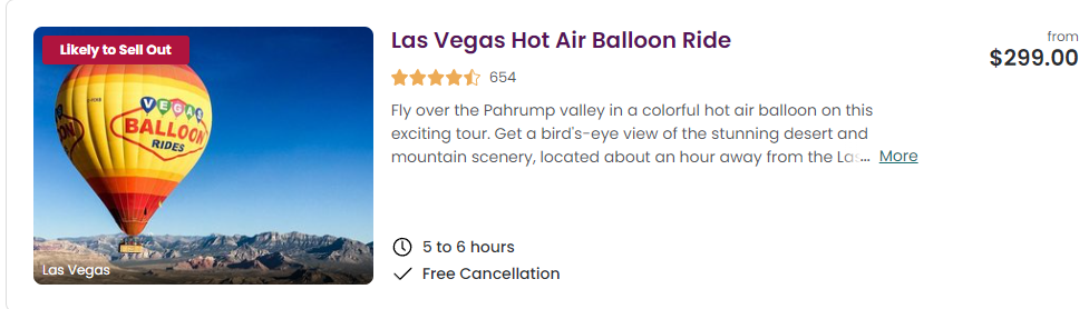 balloon ride tour deal
