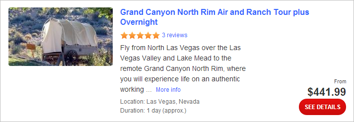 Grand Canyon North Rim Air and Ranch Tour plus Overnight