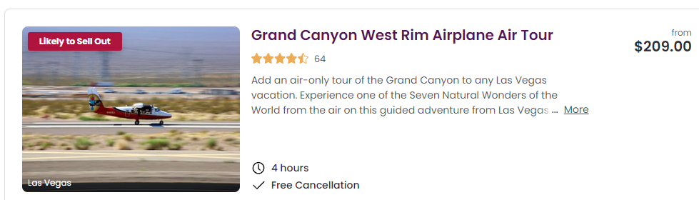 grand canyon plane tour deal