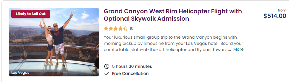 grand canyon skywalk tour deal