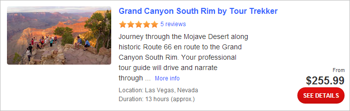 Grand Canyon South Rim by Tour Trekker