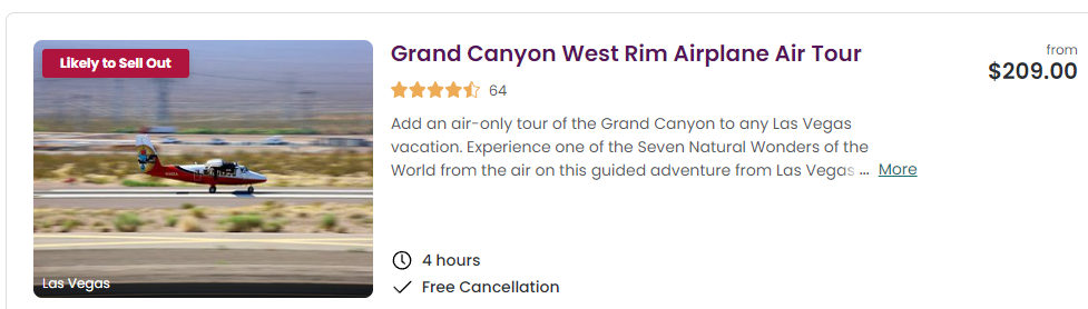 grand canyon west tour deal