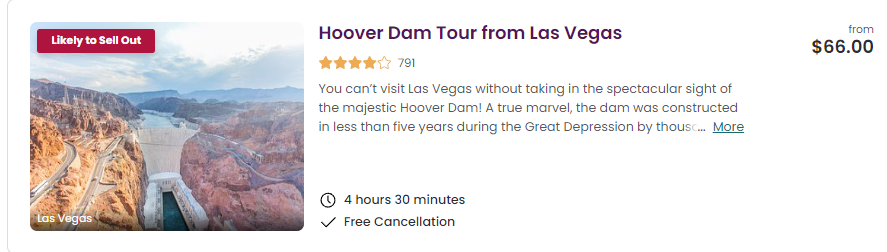 hoover dam river tour deal