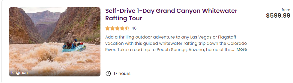 rafting tour deal